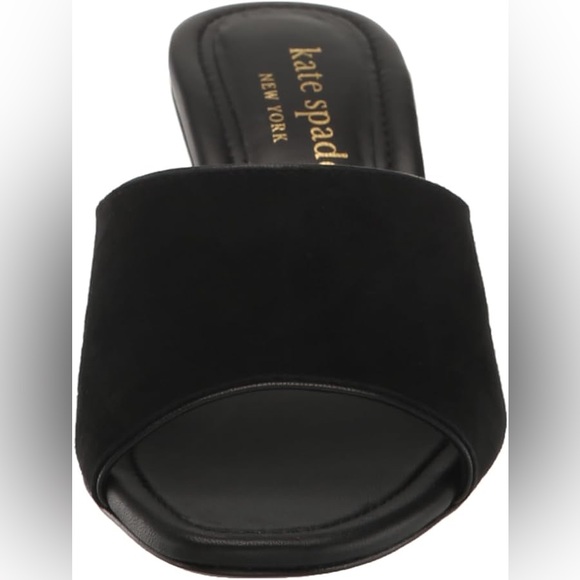 ♠️NEW KATE SPADE MALIBU WINTER SUEDE HEELS IN BLACK 9.5 - Picture 3 of 8